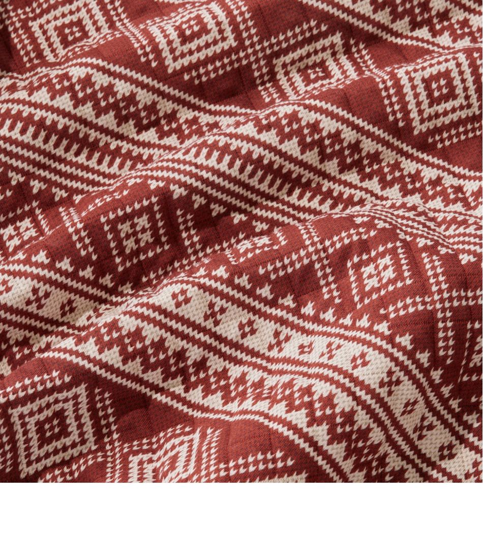 Men's Bean's Quilted Sweatshirt, Crewneck, Print L.L.Bean Essential