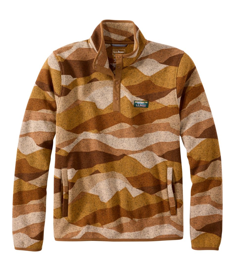 Men's L.L.Bean Sweater Fleece Pullover, Print L.L.Bean Essential