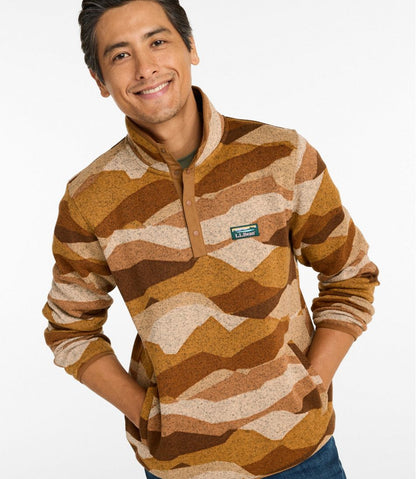 Men's L.L.Bean Sweater Fleece Pullover, Print L.L.Bean Essential
