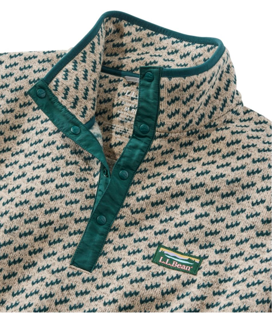 Men's L.L.Bean Sweater Fleece Pullover, Print L.L.Bean Essential