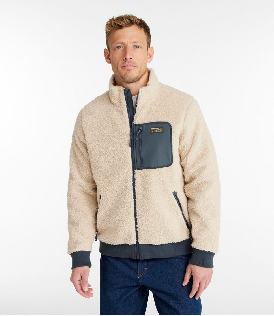 Men's Bean's Sherpa Fleece Jacket L.L.Bean New