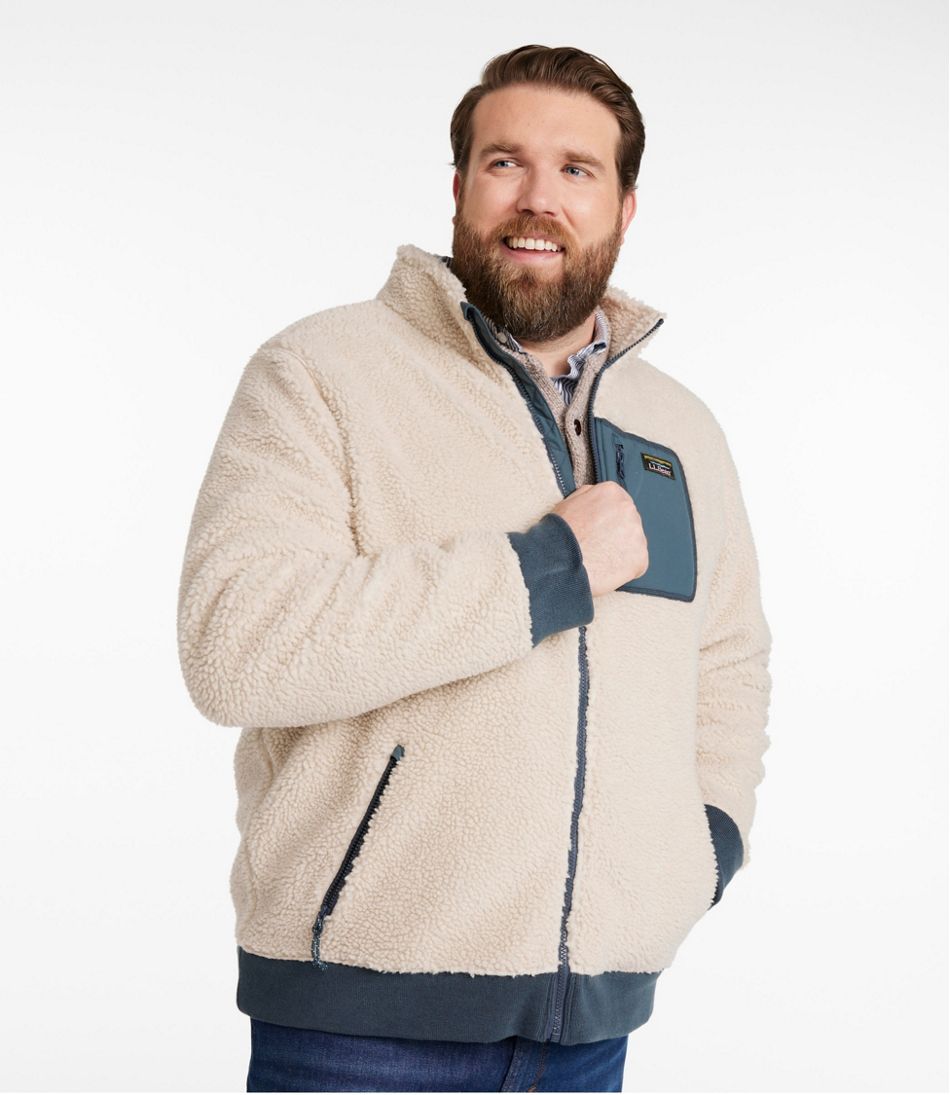 Men's Bean's Sherpa Fleece Jacket L.L.Bean New