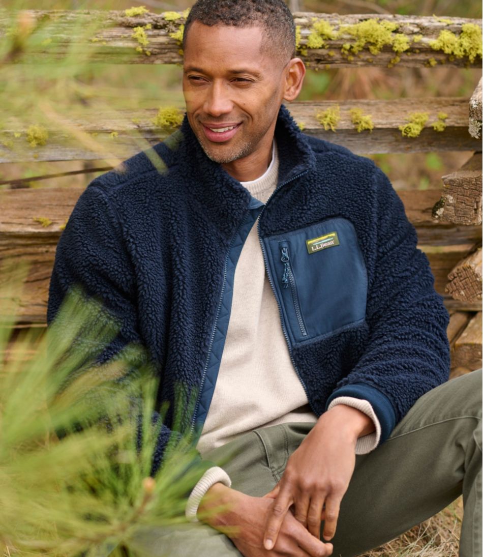 Men's Bean's Sherpa Fleece Jacket L.L.Bean New