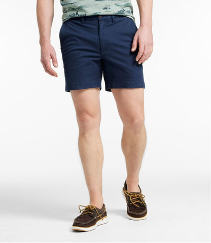 Men's Lakewashed® Stretch Khaki Shorts, 6" L.L.Bean Essential