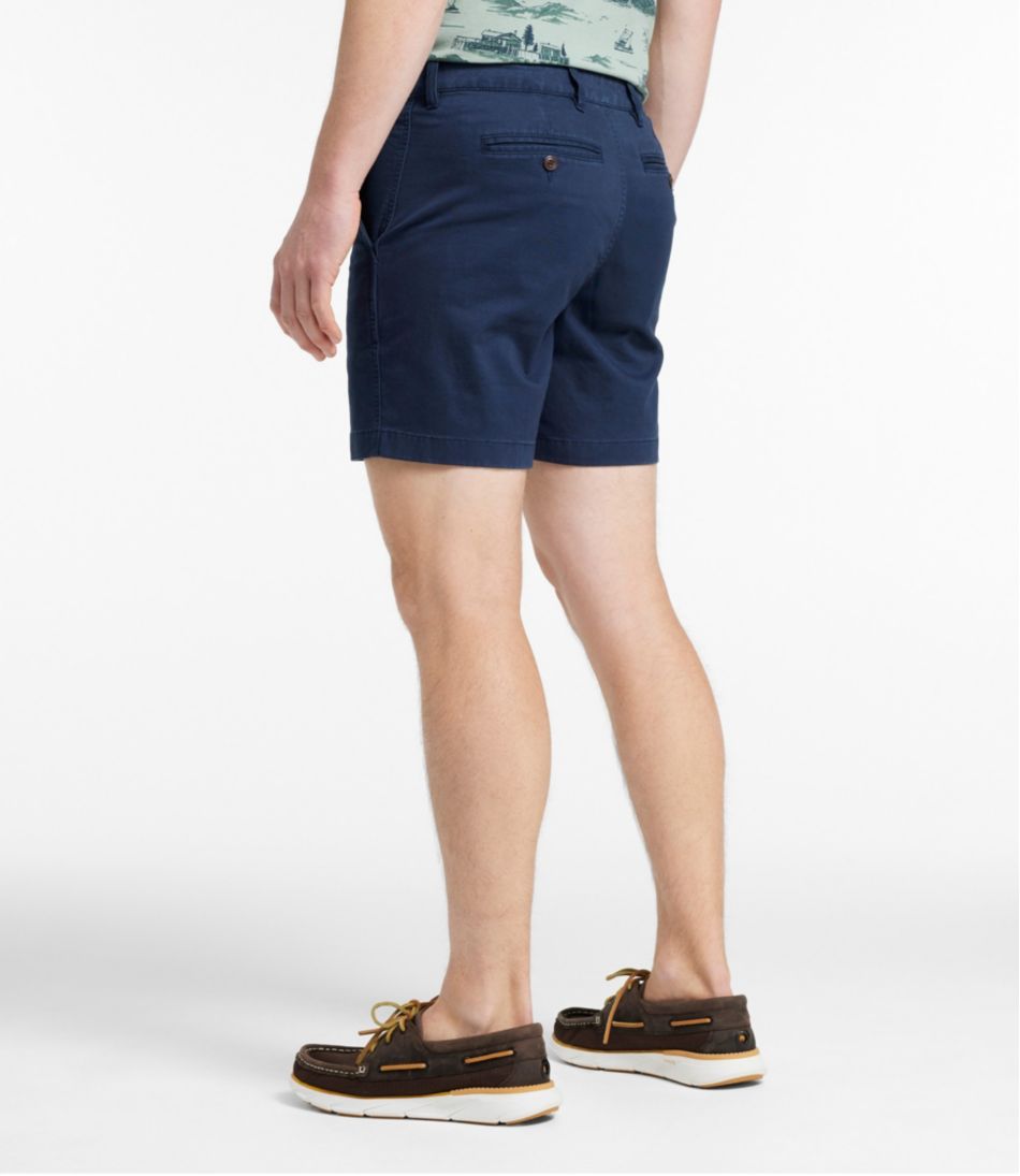 Men's Lakewashed® Stretch Khaki Shorts, 6" L.L.Bean Essential