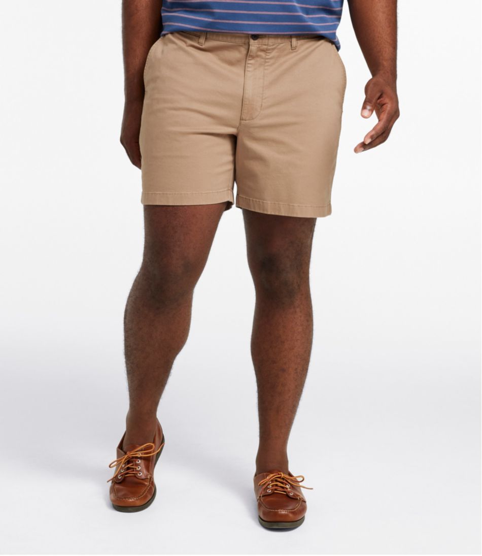 Men's Lakewashed® Stretch Khaki Shorts, 6" L.L.Bean Essential
