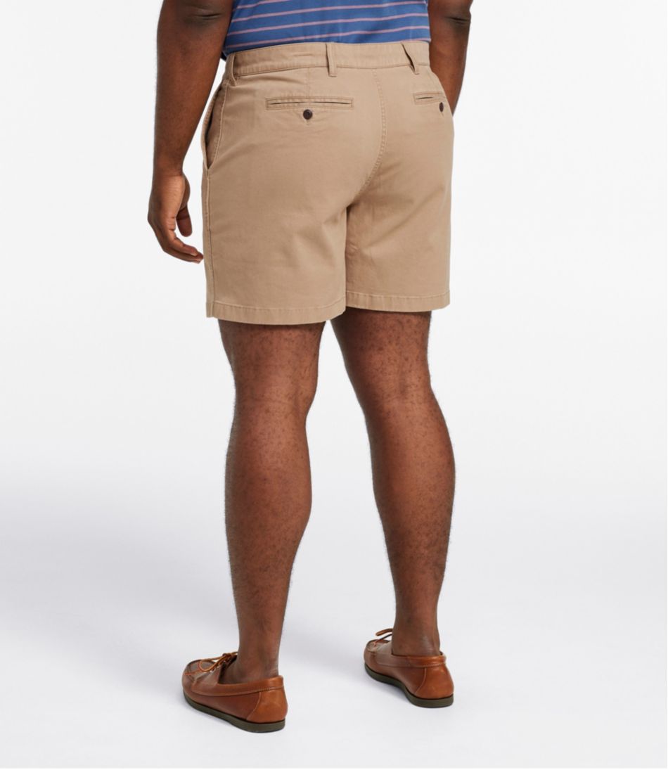 Men's Lakewashed® Stretch Khaki Shorts, 6" L.L.Bean Essential