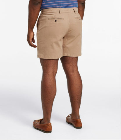 Men's Lakewashed® Stretch Khaki Shorts, 6" L.L.Bean Essential
