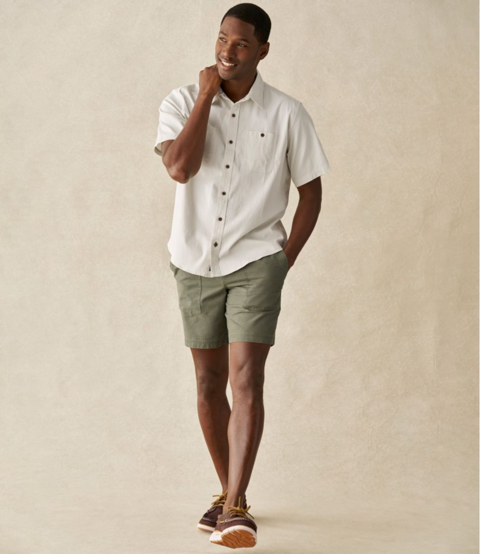 Men's Sunwashed Cotton Shorts, 8" L.L.Bean Featured