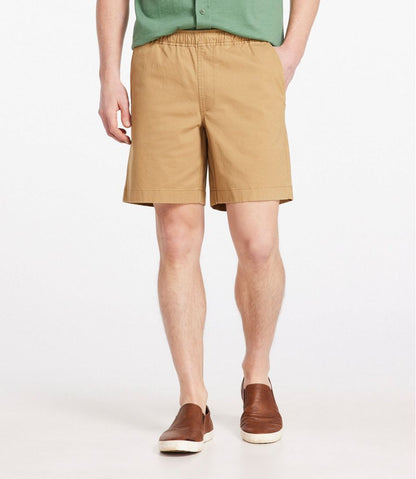Men's Lakewashed Stretch Khaki Shorts, Pull-On, 8" L.L.Bean Popular
