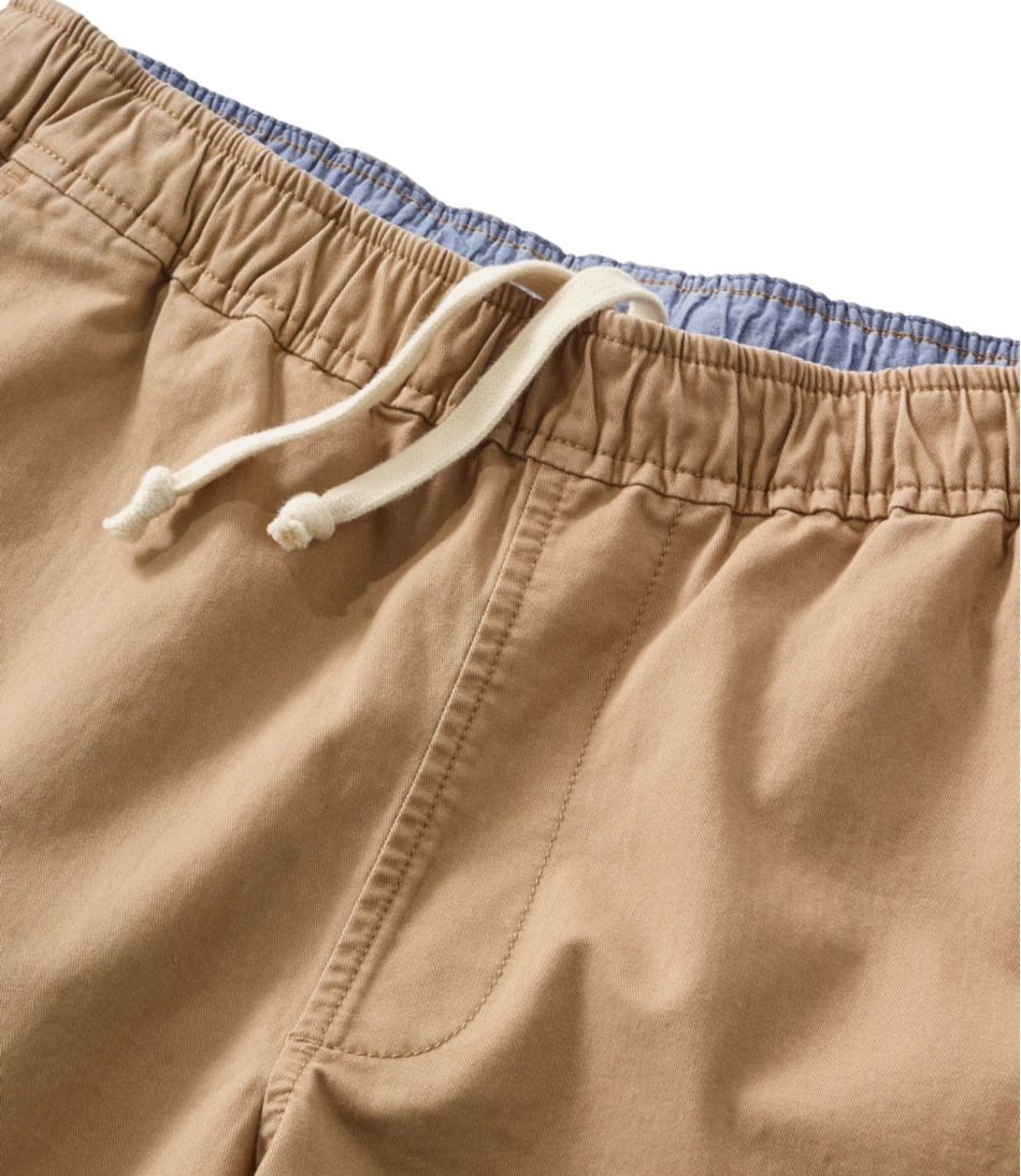 Men's Lakewashed Stretch Khaki Shorts, Pull-On, 8" L.L.Bean Popular