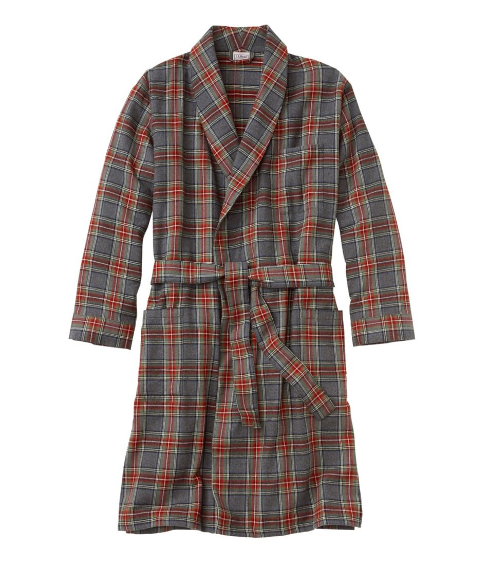 Men's Scotch Plaid Flannel Robe L.L.Bean Value