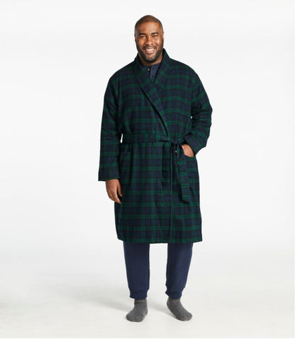 Men's Scotch Plaid Flannel Robe L.L.Bean Value