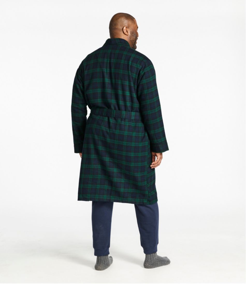 Men's Scotch Plaid Flannel Robe L.L.Bean Value