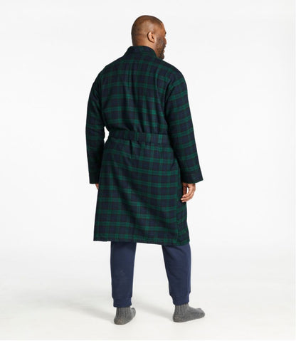Men's Scotch Plaid Flannel Robe L.L.Bean Value