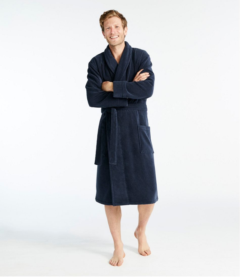 Men's Terry Cloth Cotton Robe L.L.Bean Premium