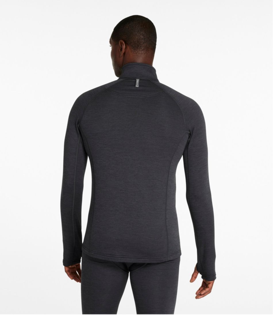 Men's L.L.Bean Midweight Base Layer Crew Top, 1/4 Zip L.L.Bean New