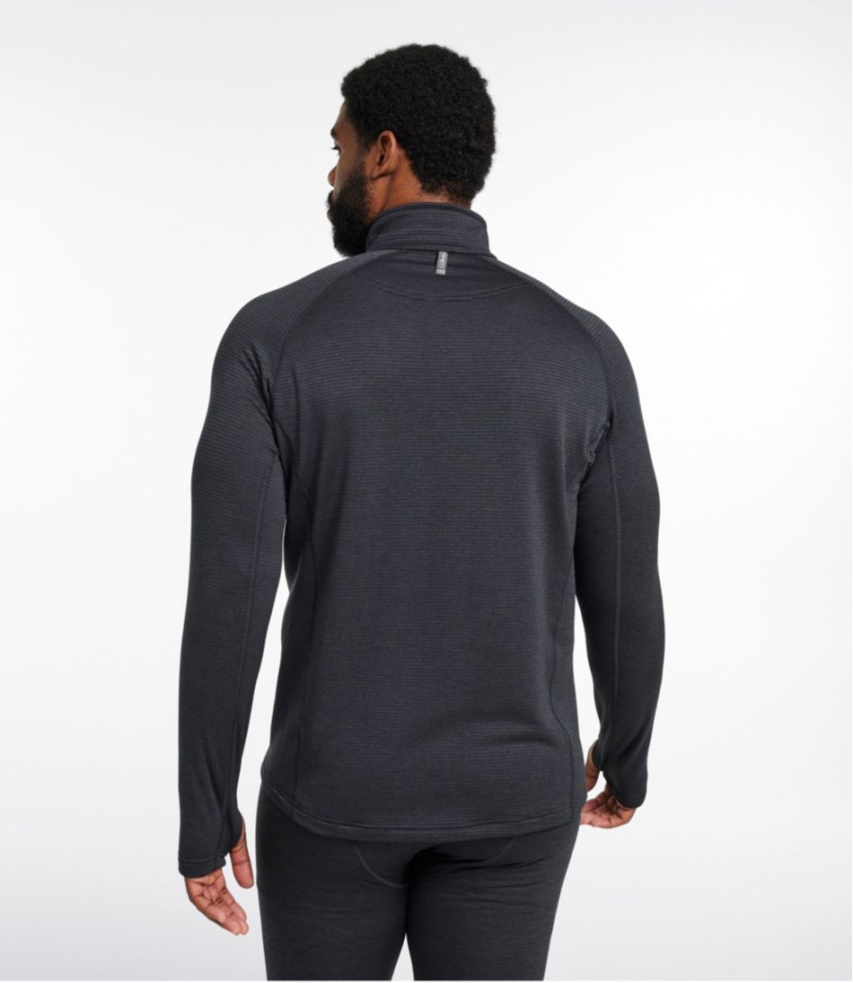 Men's L.L.Bean Midweight Base Layer Crew Top, 1/4 Zip L.L.Bean New