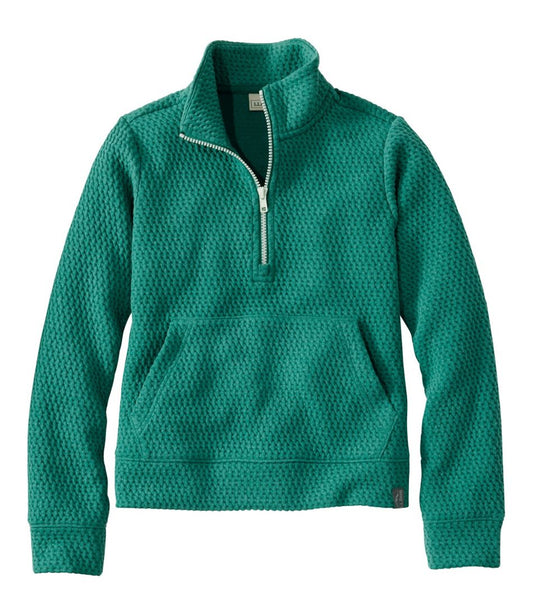 Kids' Ridgeknit Pullover, Glow-in-the-Dark Quarter-Zip L.L.Bean Top Pick