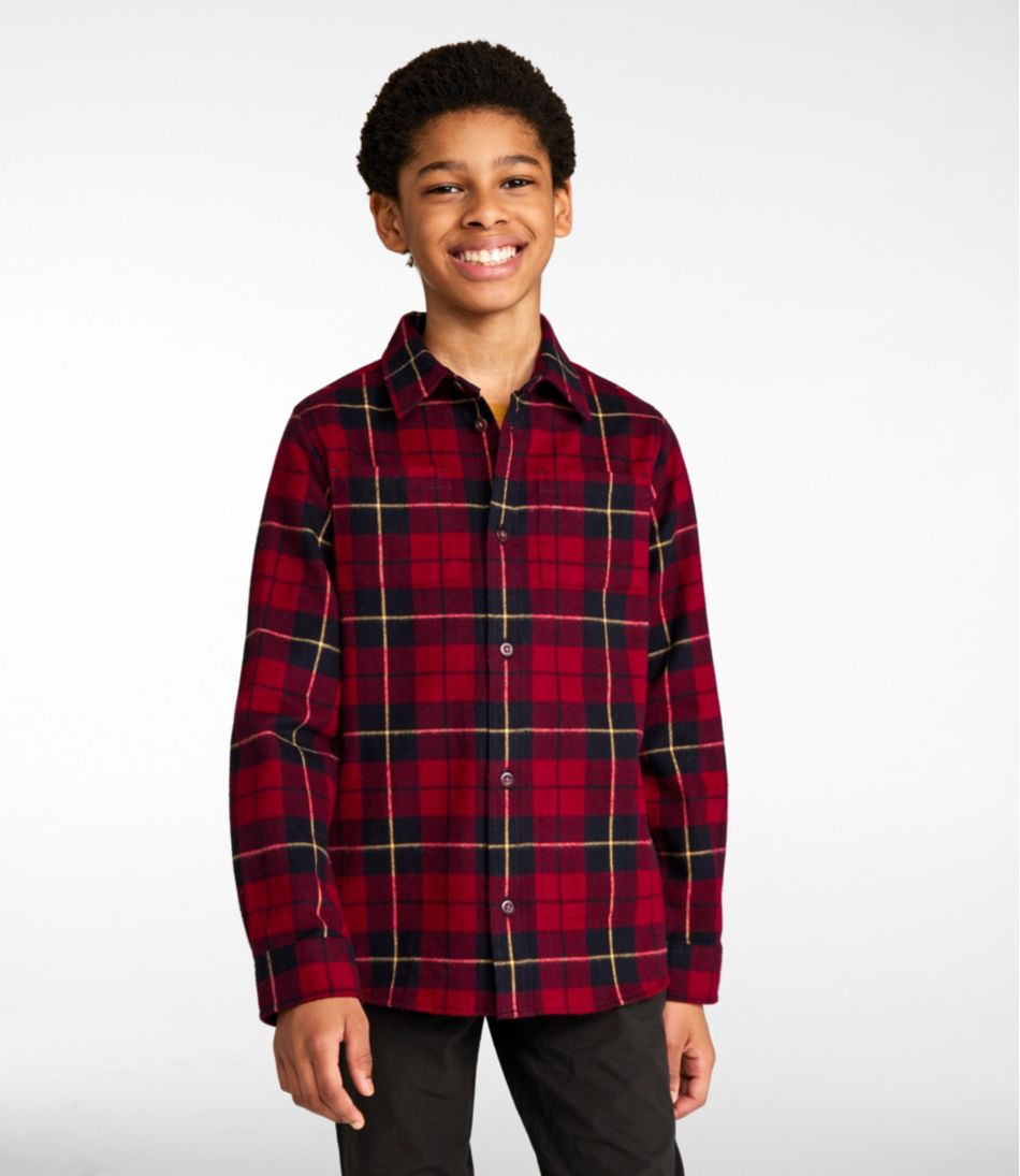 Kids' Scotch Plaid Flannel Shirt L.L.Bean Classic