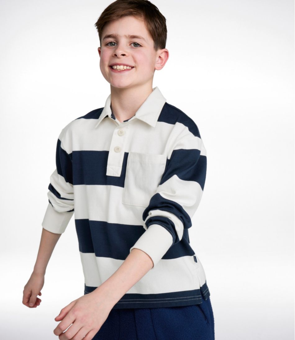 Kids' Striped Rugby Shirt L.L.Bean Value