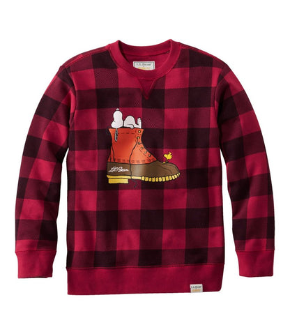 Kids' L.L.Bean x Peanuts Crew Sweatshirt L.L.Bean Everyday