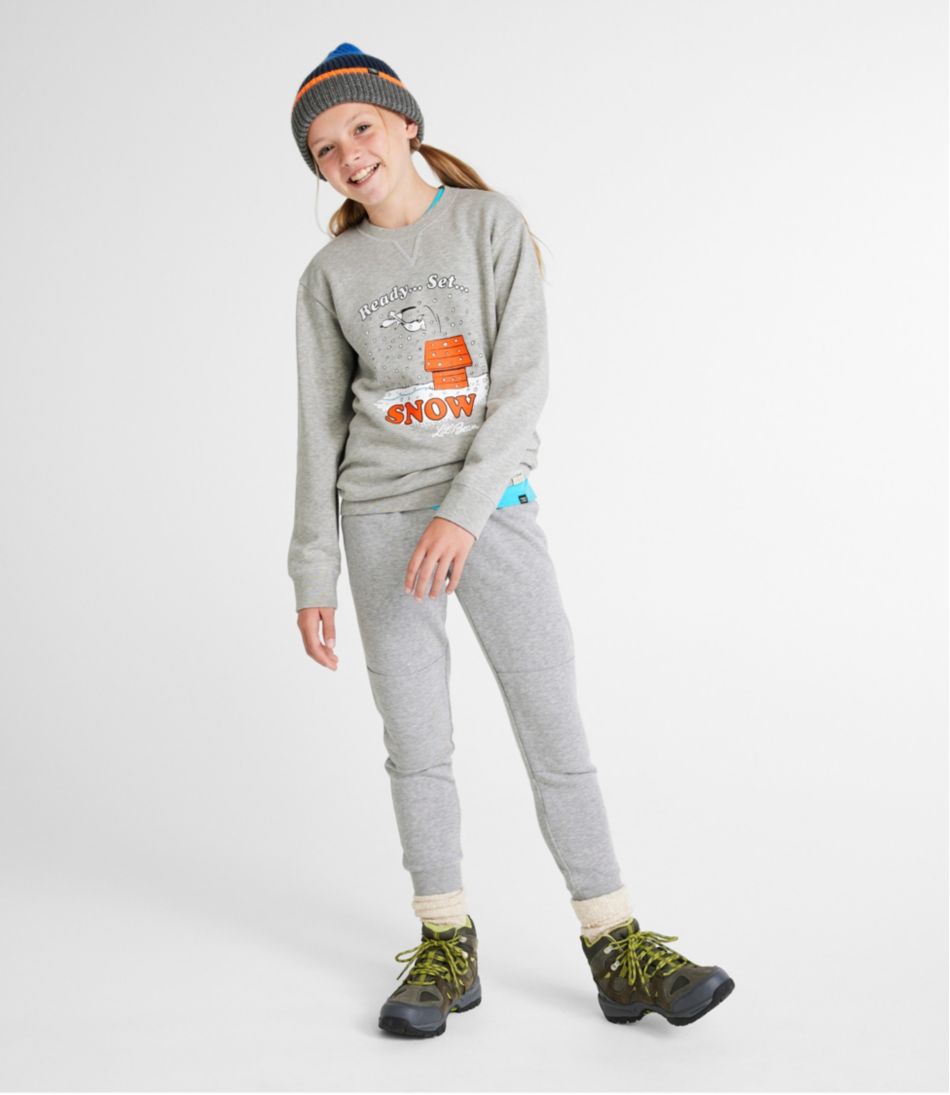 Kids' L.L.Bean x Peanuts Crew Sweatshirt L.L.Bean Everyday