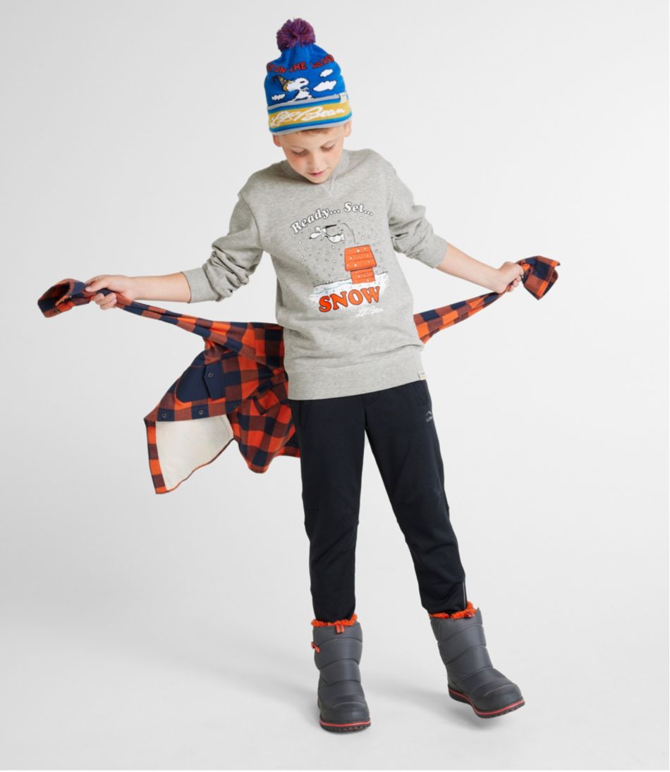Kids' L.L.Bean x Peanuts Crew Sweatshirt L.L.Bean Everyday