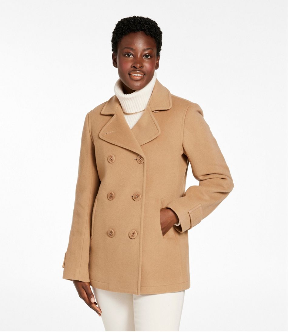 Women's Classic Lambswool Peacoat L.L.Bean New