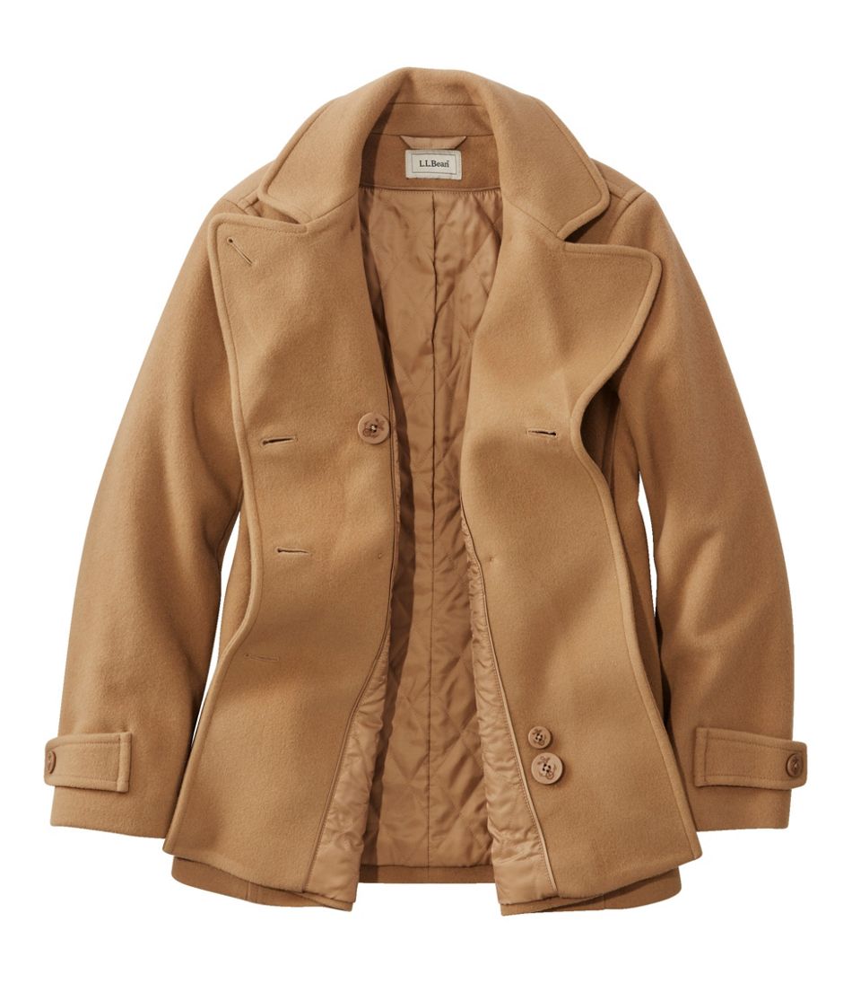 Women's Classic Lambswool Peacoat L.L.Bean New
