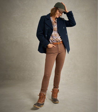 Women's Classic Lambswool Peacoat L.L.Bean New