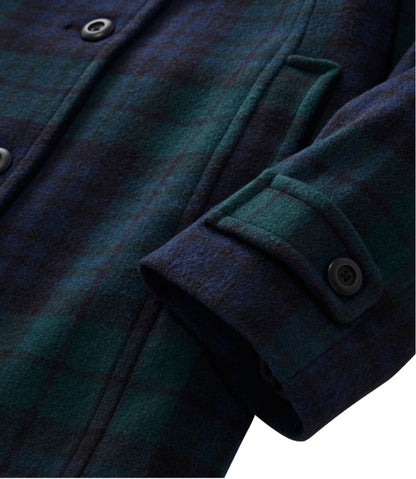 Women's Classic Lambswool Polo Coat, Three-Quarter, Pattern L.L.Bean Classic