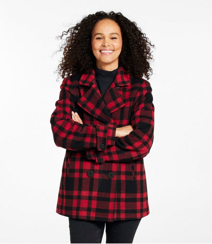 Women's Classic Lambswool Peacoat, Pattern L.L.Bean Essential