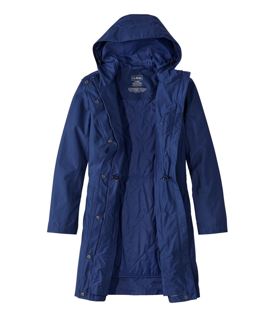 Women's H2OFF Raincoat, PrimaLoft-Lined L.L.Bean New