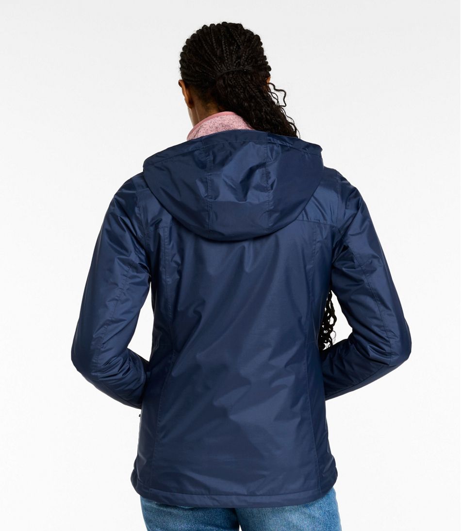 Women's Trail Model Rain Jacket, Fleece-Lined L.L.Bean Premium