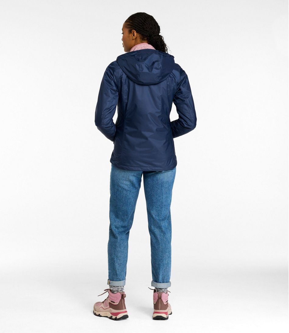 Women's Trail Model Rain Jacket, Fleece-Lined L.L.Bean Premium