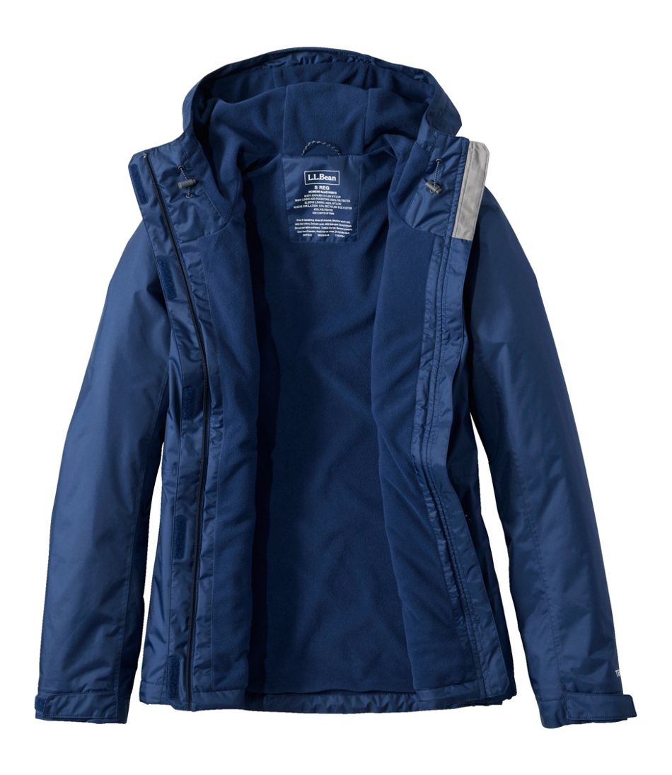 Women's Trail Model Rain Jacket, Fleece-Lined L.L.Bean Premium