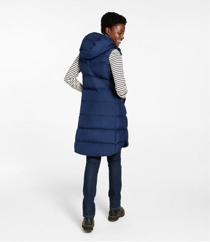Women's Popham Puffer Long Vest L.L.Bean New