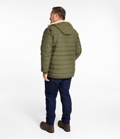 Men's Mountain Classic Down Hooded Jacket, Sherpa-Lined L.L.Bean Essential