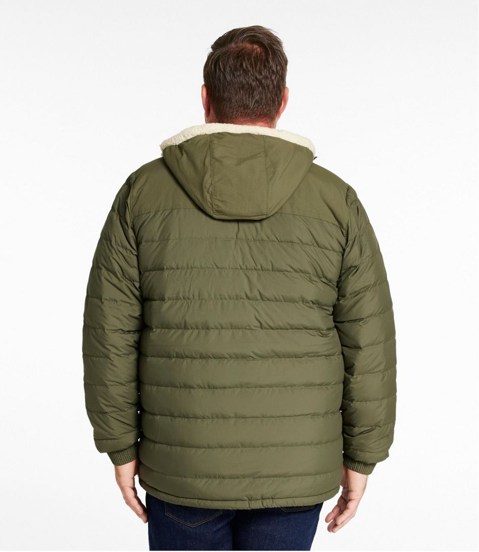 Men's Mountain Classic Down Hooded Jacket, Sherpa-Lined L.L.Bean Essential