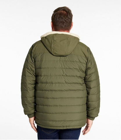 Men's Mountain Classic Down Hooded Jacket, Sherpa-Lined L.L.Bean Essential