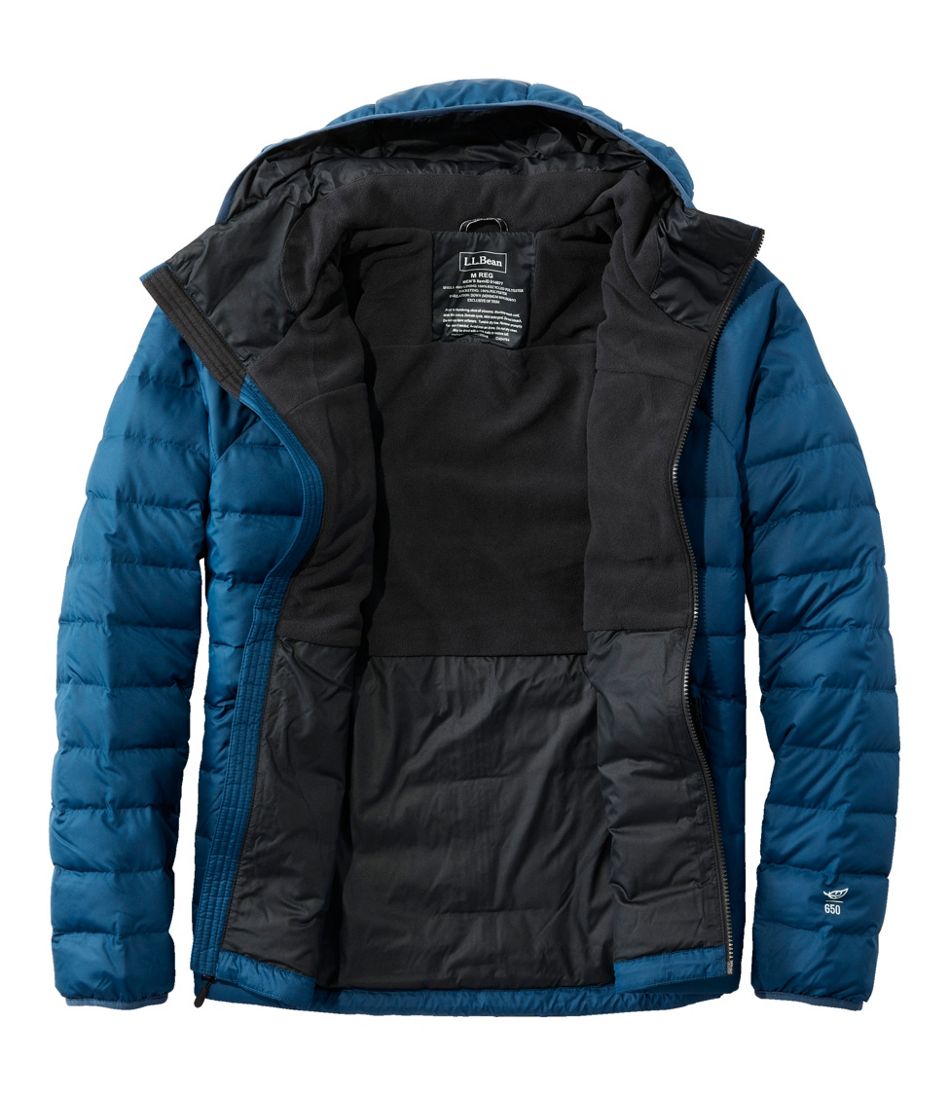 Men's Bean's Down Hooded Jacket L.L.Bean Featured