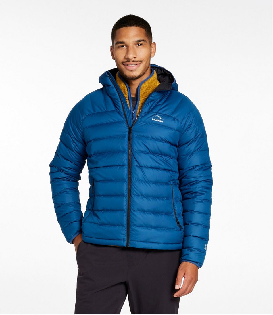 Men's Bean's Down Hooded Jacket L.L.Bean Featured