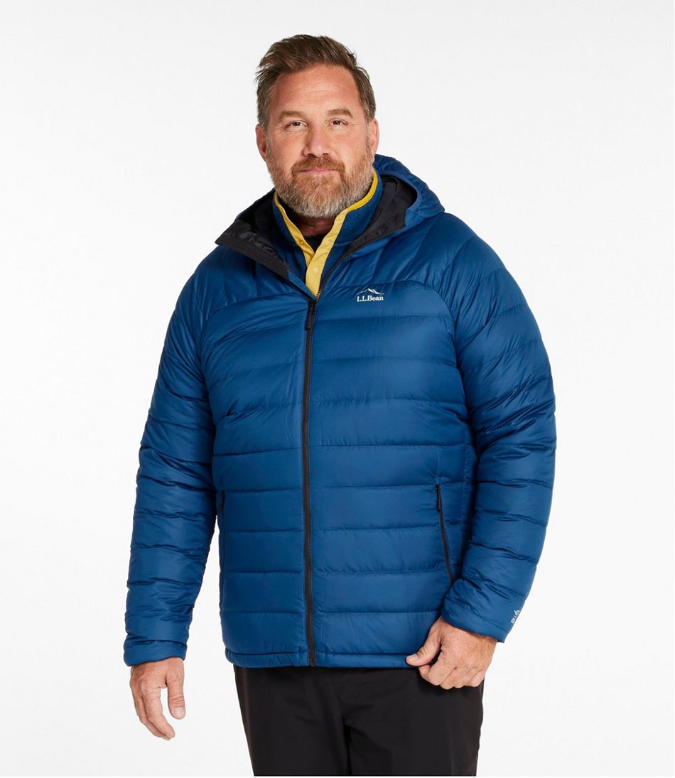 Men's Bean's Down Hooded Jacket L.L.Bean Featured