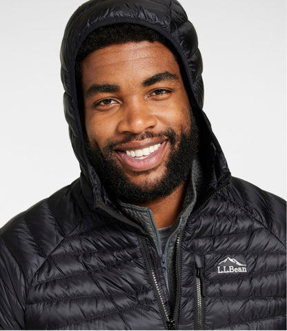Men's Ultralight 850 Down Sweater Hooded Jacket L.L.Bean Classic
