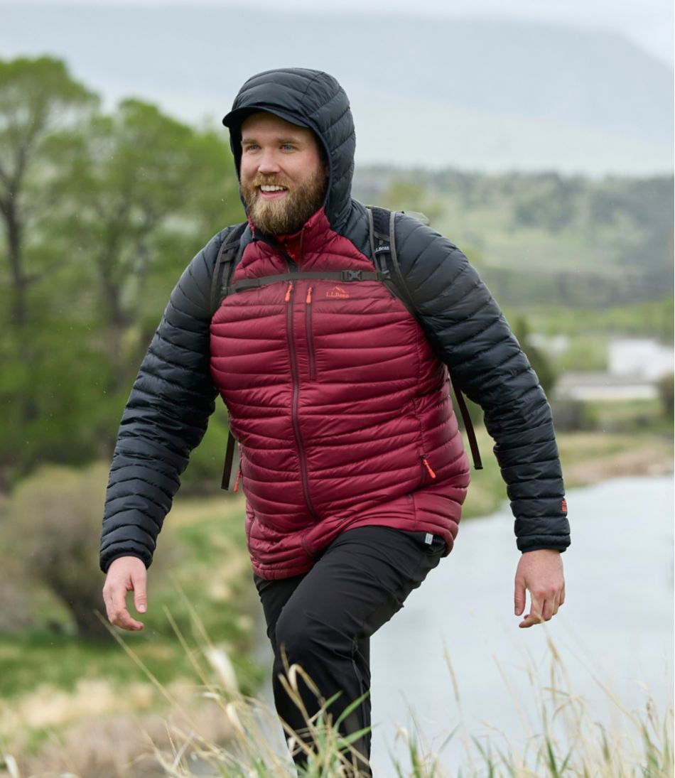Men's Ultralight 850 Down Sweater Hooded Jacket L.L.Bean Classic