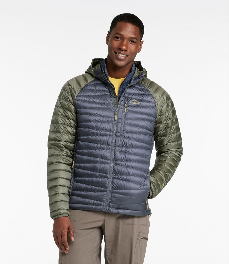 Men's Ultralight 850 Down Sweater Hooded Jacket L.L.Bean Classic
