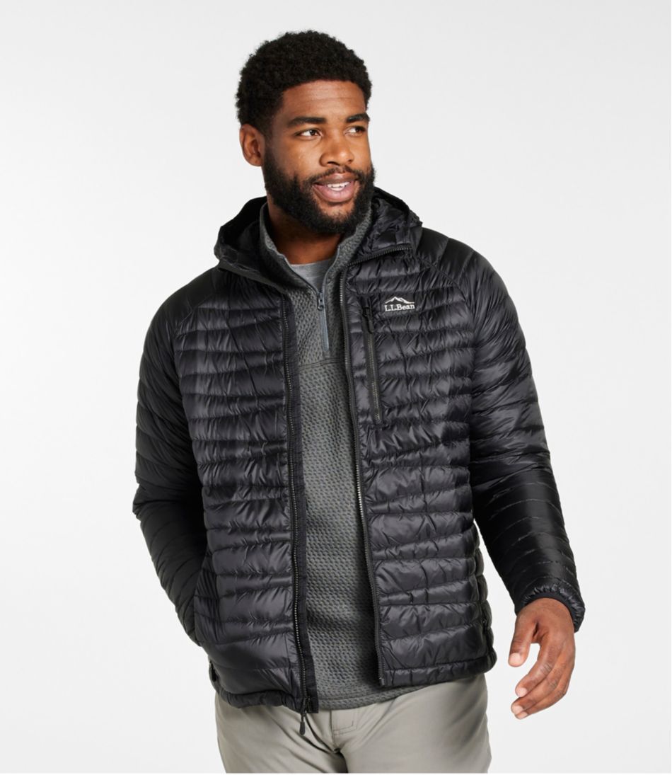 Men's Ultralight 850 Down Sweater Hooded Jacket L.L.Bean Classic