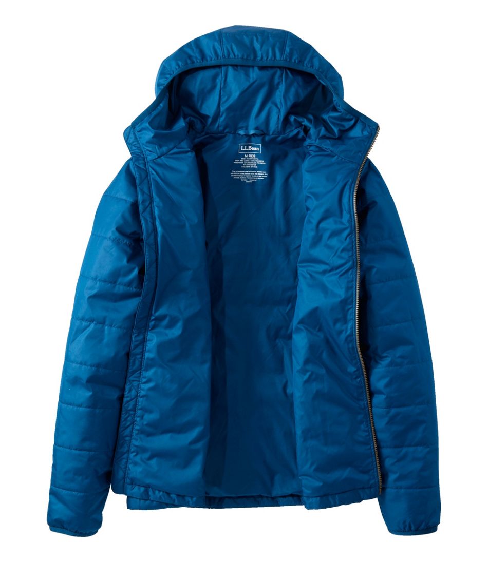 Men's Mountain Classic Puffer Hooded Jacket, Colorblock L.L.Bean Value