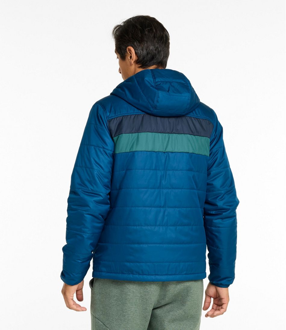 Men's Mountain Classic Puffer Hooded Jacket, Colorblock L.L.Bean Value